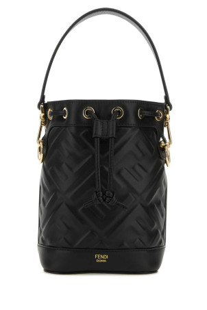 Black leather Mon Tresor bucket bag Black FENDI (8BS093ANWT)