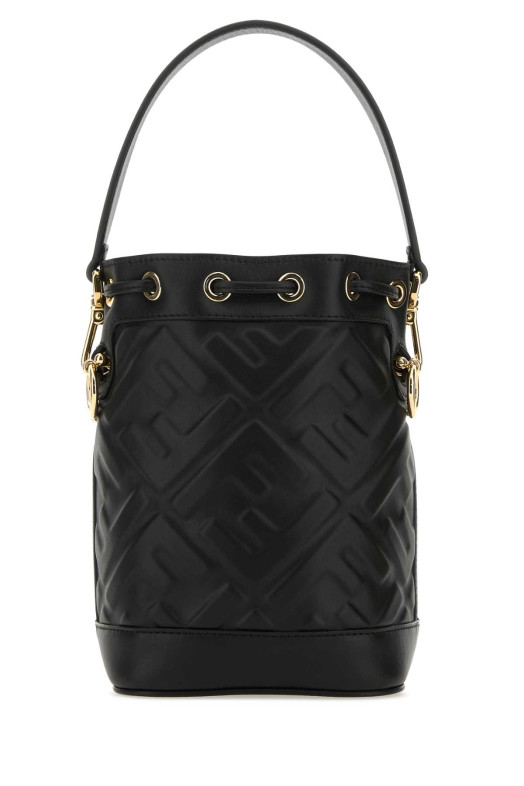 Black leather Mon Tresor bucket bag Black FENDI (8BS093ANWT)