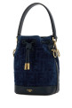 Dark blue velvet Mon Tresor bucket bag FENDI (8BS109AVR6)