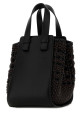 Two-tone leather Hammock handbag Black LOEWE (A538H13X65)