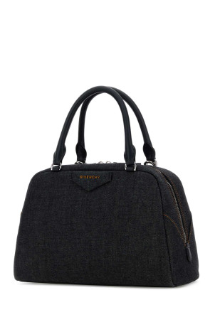 Dark blue denim Antigona East West handbag Black GIVENCHY (BB515CB2EE)