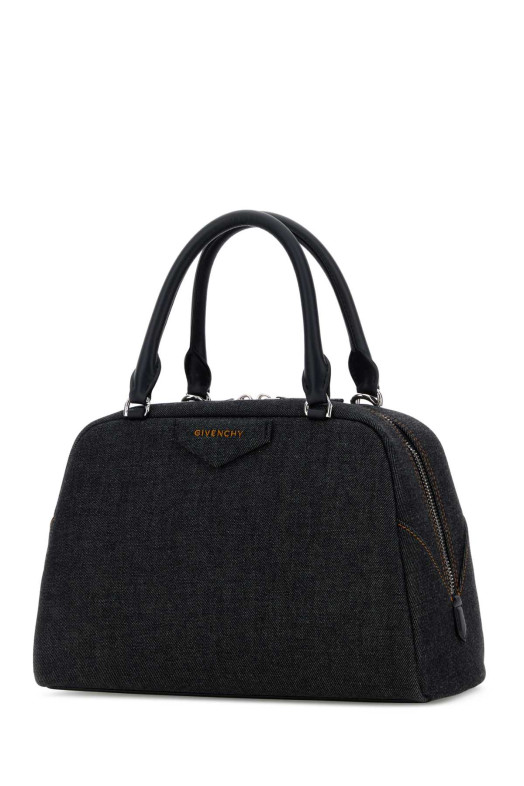 Dark blue denim Antigona East West handbag Black GIVENCHY (BB515CB2EE)