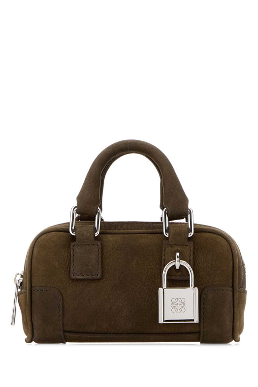 Mud leather nano Amazona handbag Beige LOEWE (C039U96X02)