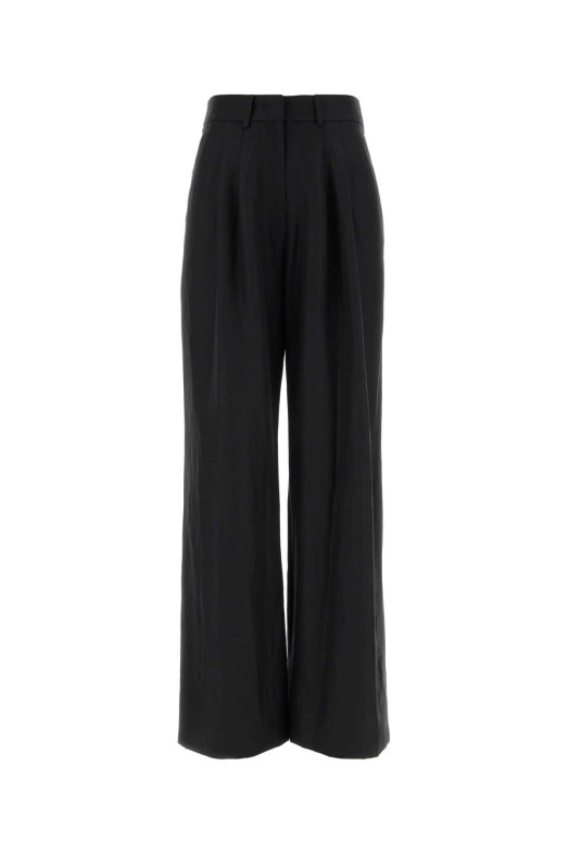Black twill wide-leg Frankie pant PT TORINO (CDVSFKZ00STDSD81)