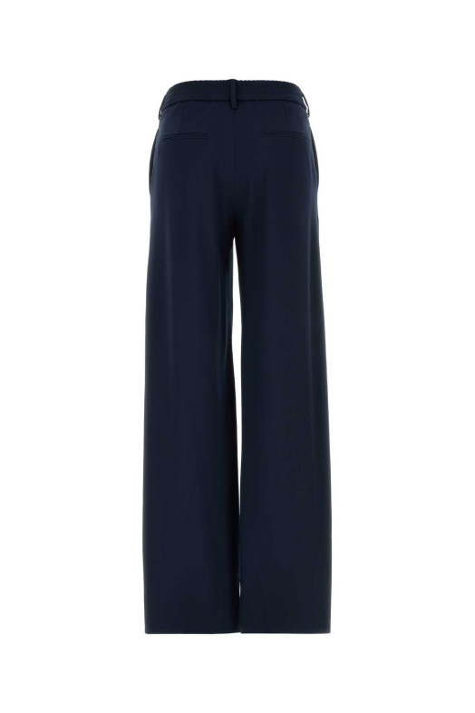 Navy blue stretch jersey Lorenza palazzo pant PT TORINO (CDVSLRZ00STDDX22)