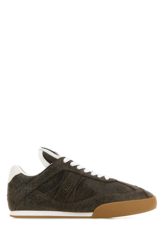 Brown leather ChloÃ© Kick sneakers CHLOE (CH25W07ITQ)