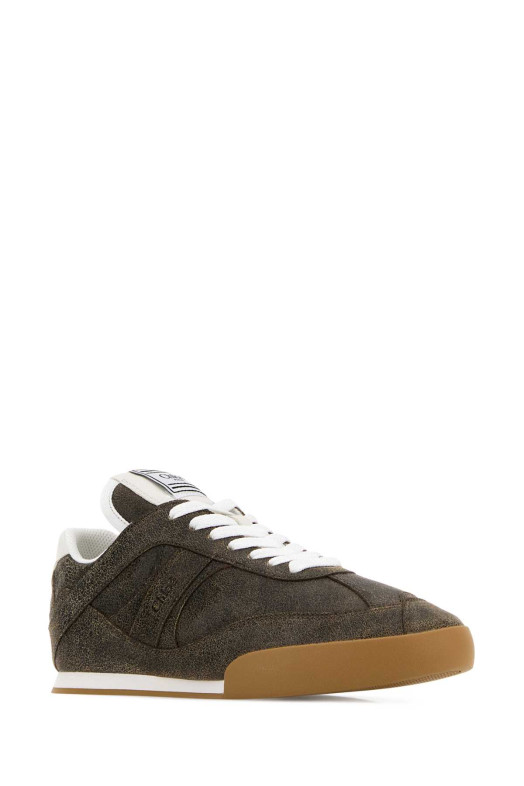 Brown leather ChloÃ© Kick sneakers CHLOE (CH25W07ITQ)