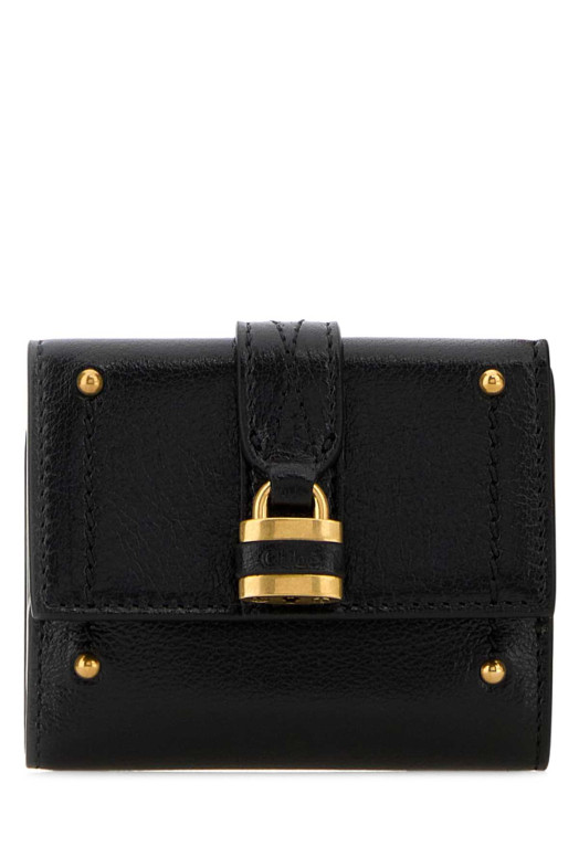 Black leather mini Paddington wallet CHLOE (CH26SP914O370)