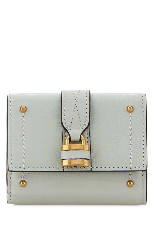Pastel light blue leather mini Paddington wallet CHLOE (CH26SP914O373)