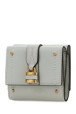 Pastel light blue leather mini Paddington wallet CHLOE (CH26SP914O373)