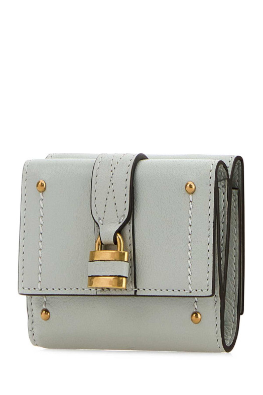 Pastel light blue leather mini Paddington wallet CHLOE (CH26SP914O373)