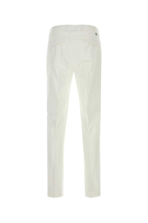 White stretch cotton pant PT TORINO (COATMAZ00CL1SR75)