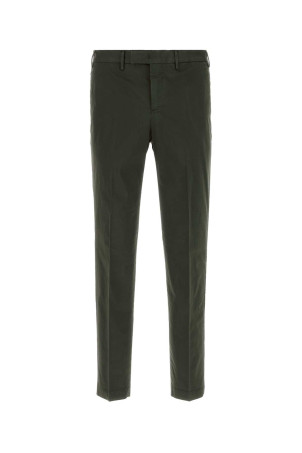 Bottle green stretch cotton pant PT TORINO (COATMAZ00CL1SR75)