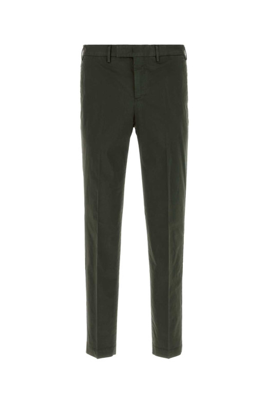 Bottle green stretch cotton pant PT TORINO (COATMAZ00CL1SR75)