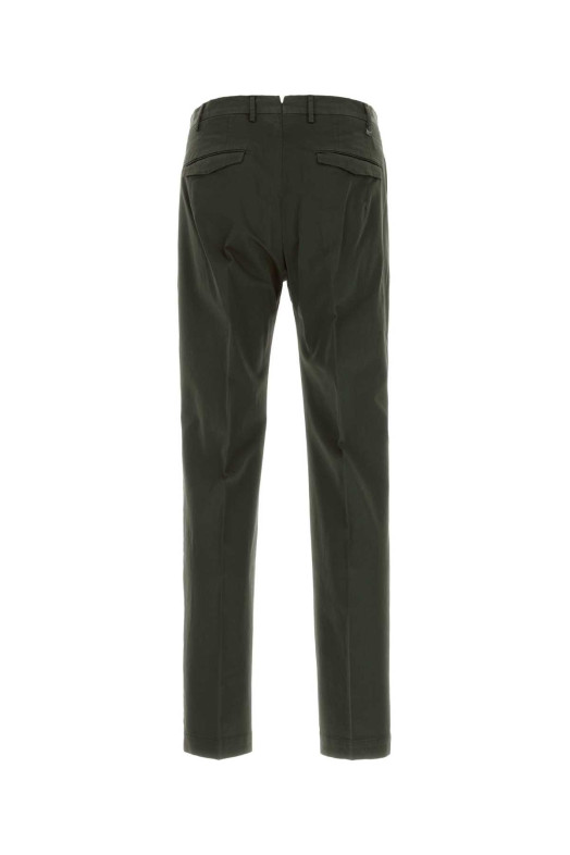Bottle green stretch cotton pant PT TORINO (COATMAZ00CL1SR75)