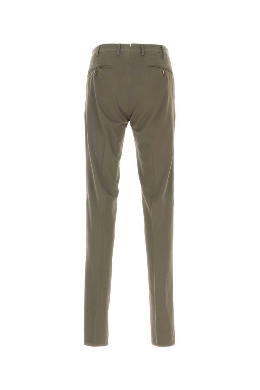 Khaki stretch cotton blend Silkochino pant PT TORINO (CODT01Z00CL1BB44)