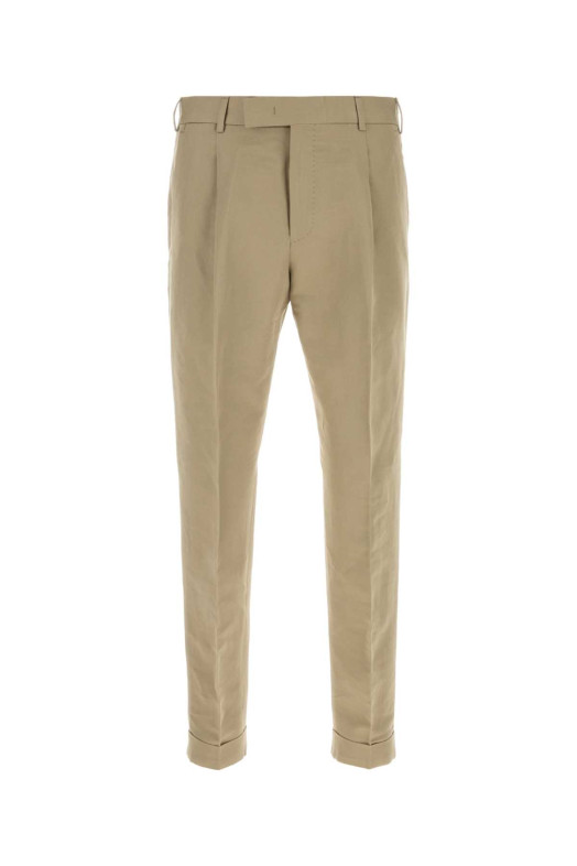 Beige linen blend pant PT TORINO (CORSZAZ40FWDPU38)
