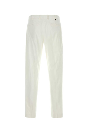 White stretch cotton pant PT TORINO (CORTZ1Z00FWDPU42)
