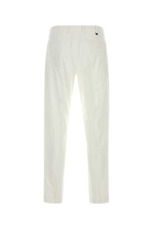 White stretch cotton pant PT TORINO (CORTZ1Z00FWDPU42)