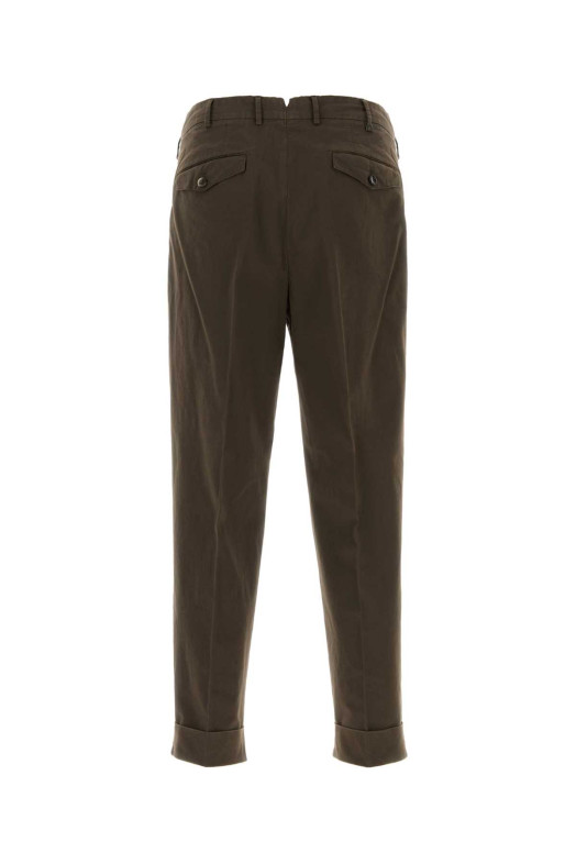 Brown stretch cotton Style pant PT TORINO (COZTCLZB0CL1NK30)