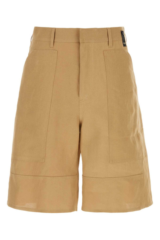 Camel paper bermuda shorts FENDI (FB0968AR96)