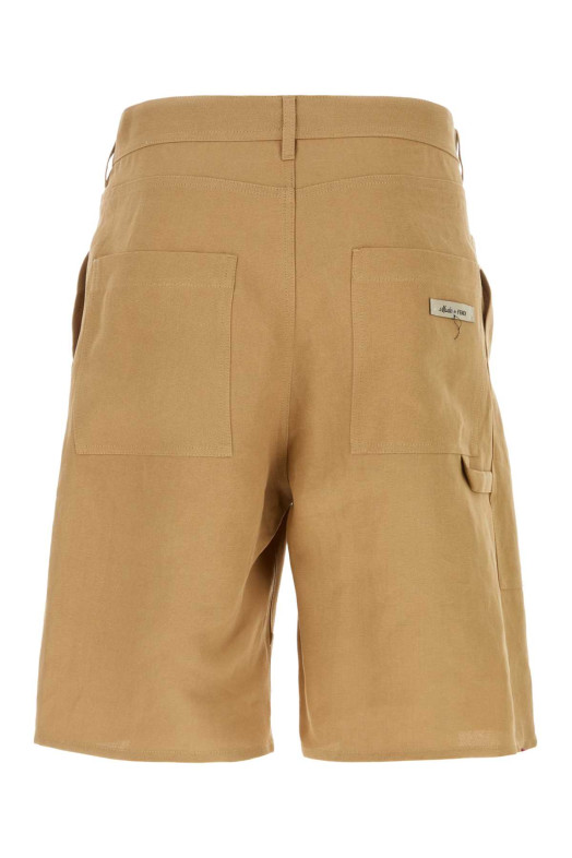 Camel paper bermuda shorts FENDI (FB0968AR96)