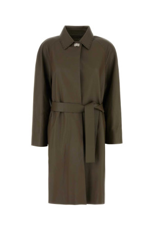 Mud leather coat FENDI (FPS841ARTZ)