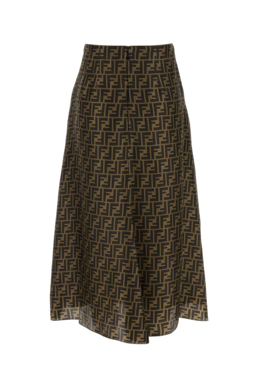 Embroidered silk skirt FENDI (FQ7601A8G3)