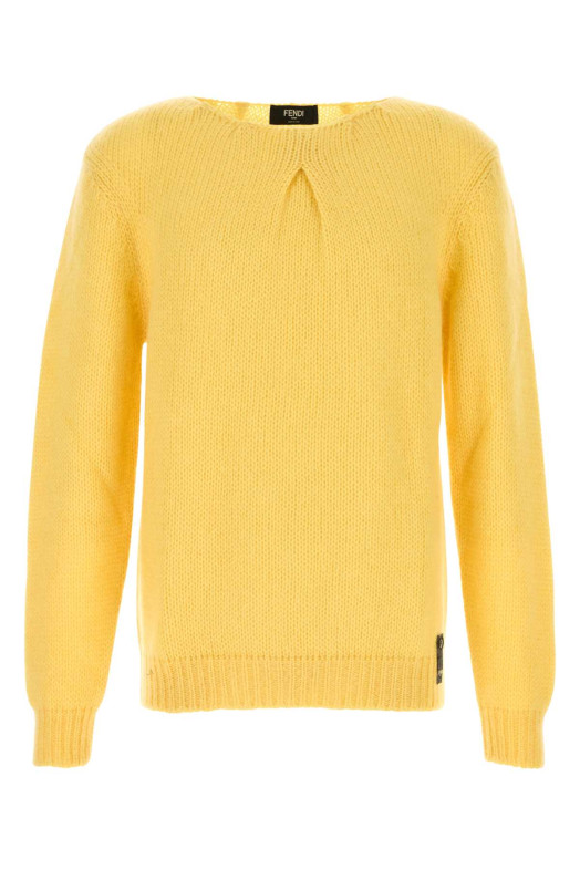 Yellow mohair blend sweater FENDI (FZE016ASGS)