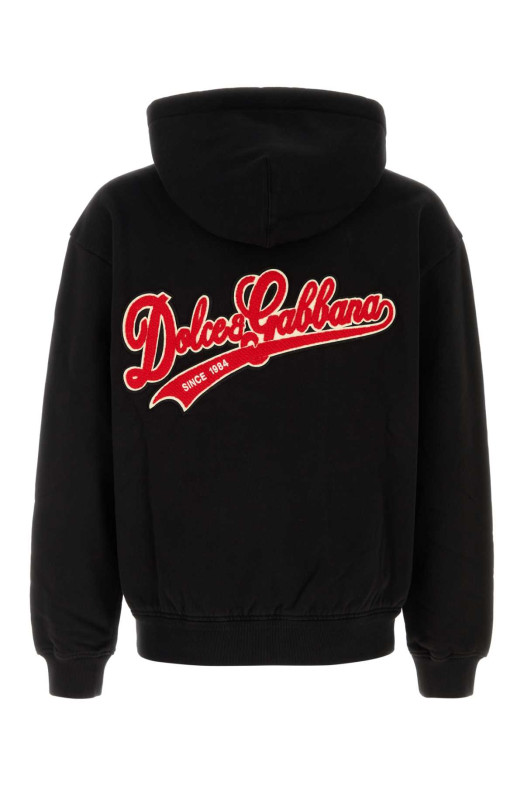 Black cotton sweatshirt Black DOLCE & GABBANA (G9AIYZHU7VX)