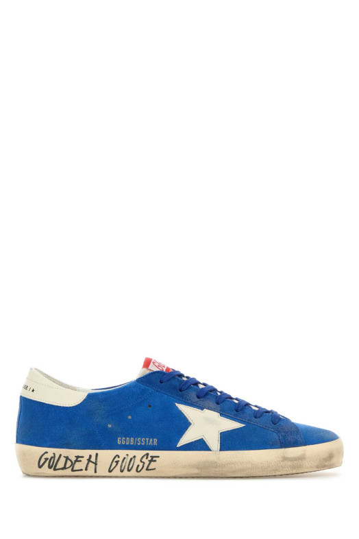 Blue suede Super Star sneakers GOLDEN GOOSE DELUXE BRAND (GMF00101F008116)