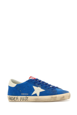 Blue suede Super Star sneakers GOLDEN GOOSE DELUXE BRAND (GMF00101F008116)