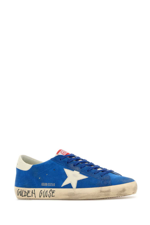 Blue suede Super Star sneakers GOLDEN GOOSE DELUXE BRAND (GMF00101F008116)