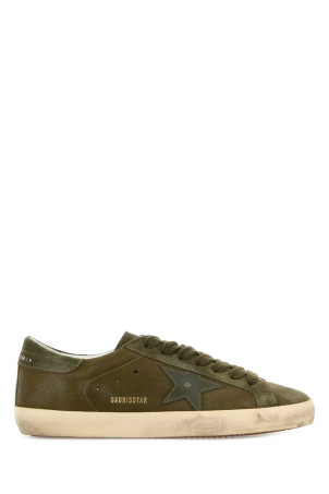 Army green suede Super Star sneakers GOLDEN GOOSE DELUXE BRAND (GMF00101F008156)