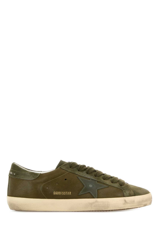 Army green suede Super Star sneakers GOLDEN GOOSE DELUXE BRAND (GMF00101F008156)