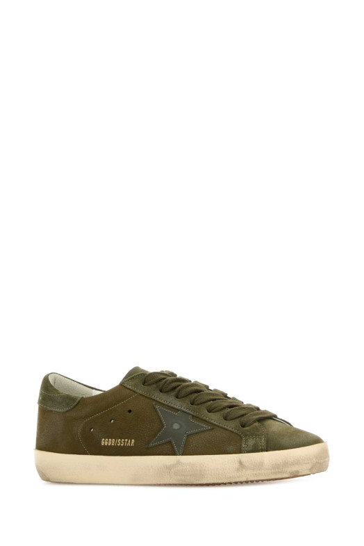 Army green suede Super Star sneakers GOLDEN GOOSE DELUXE BRAND (GMF00101F008156)