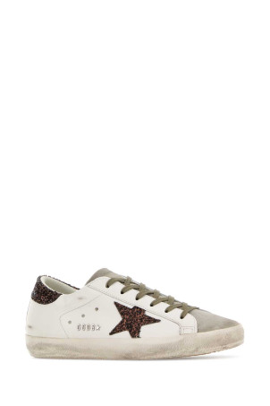 White leather Super Star sneakers GOLDEN GOOSE DELUXE BRAND (GWF00101F008122)