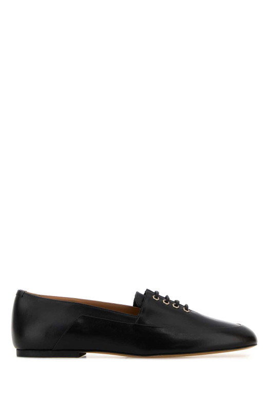 Black leather loafers JIL SANDER (J16WR0031P7689)