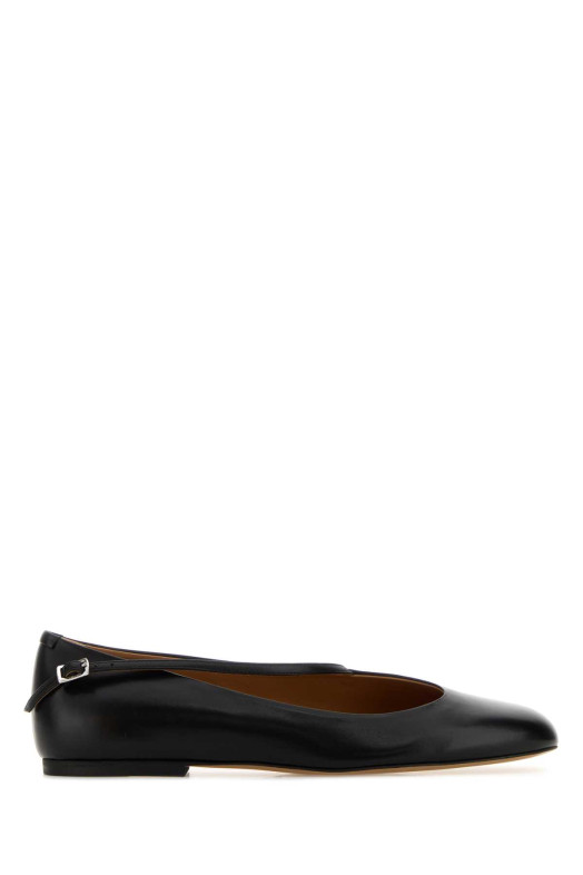 Black leather Elyss ballerinas JIL SANDER (J16WZ0020P7689)