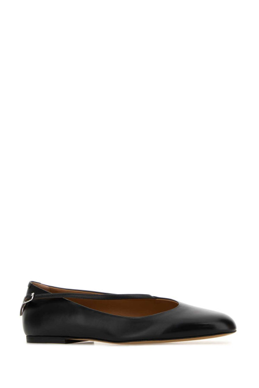 Black leather Elyss ballerinas JIL SANDER (J16WZ0020P7689)