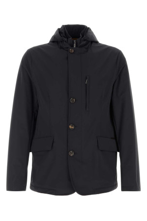 Midnight blue stretch nylon Ranieri jacket Blue MOORER (RANIERIKR)