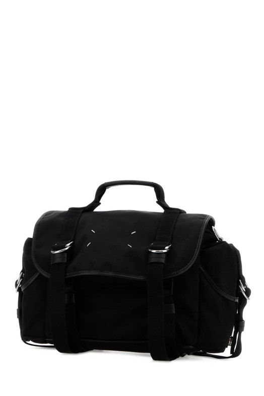 Black canvas Messenger handbag MAISON MARGIELA (SB1WG0078P6763)