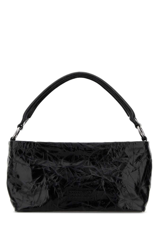 Black leather Numeric shoulder bag MM6 MAISON MARGIELA (SB5ZH0030P8804)