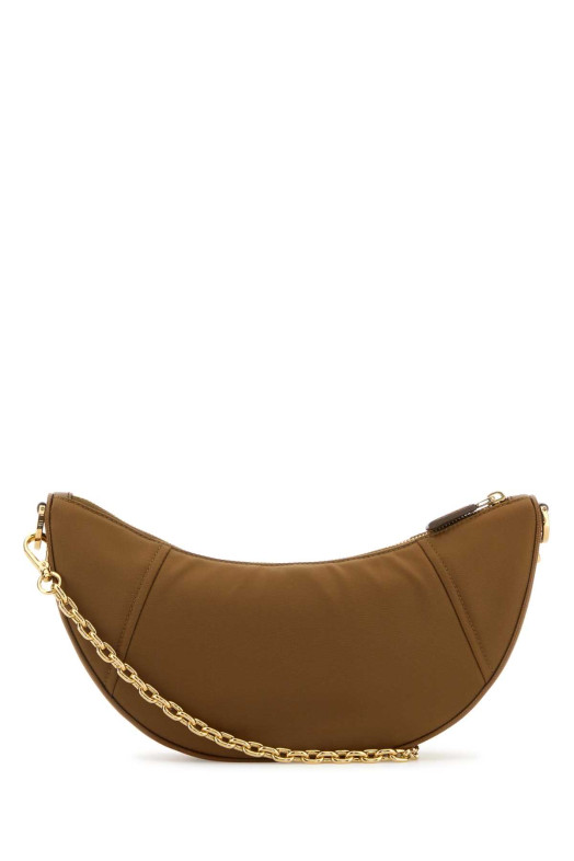 Camel Re-Nylon Prada Demi-lune shoulder bag PRADA (1BH222VNOOR064)