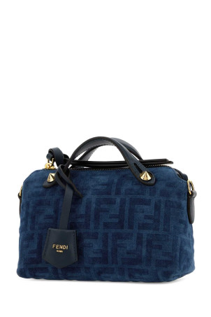 Dark blue velvet mini By The Way handbag FENDI (8BS098AVR6)