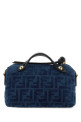 Dark blue velvet mini By The Way handbag FENDI (8BS098AVR6)