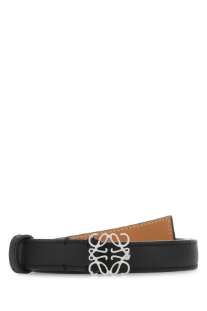 Black leather belt LOEWE (E821Z15X02)