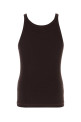 Chocolate cotton tank top DOLCE & GABBANA (G8SY5TFU7AV)