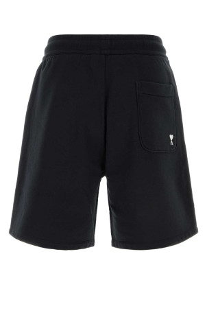 Black cotton bermuda shorts AMI (HSO825730)