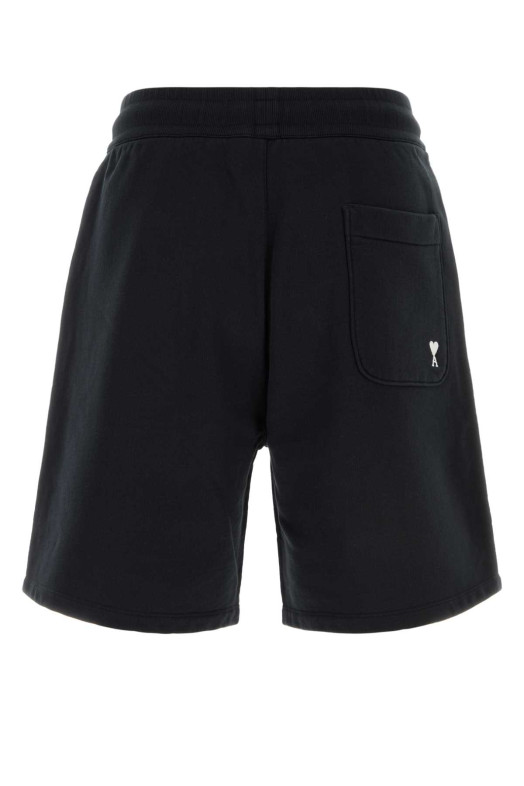 Black cotton bermuda shorts AMI (HSO825730)